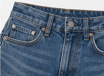Plain Blue Jean Trouser - Thin Type
